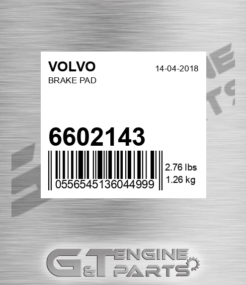 6602143 Brake Pad for VOLVO