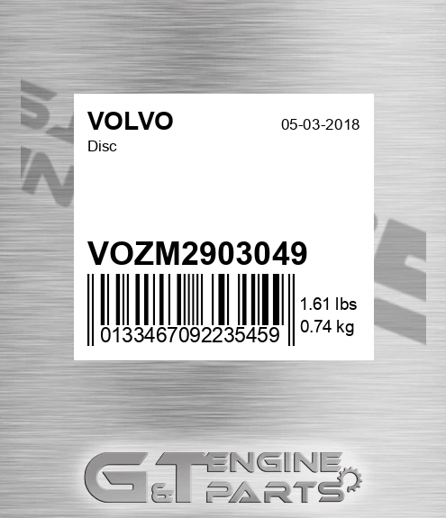 VOZM2903049 Disc for VOLVO