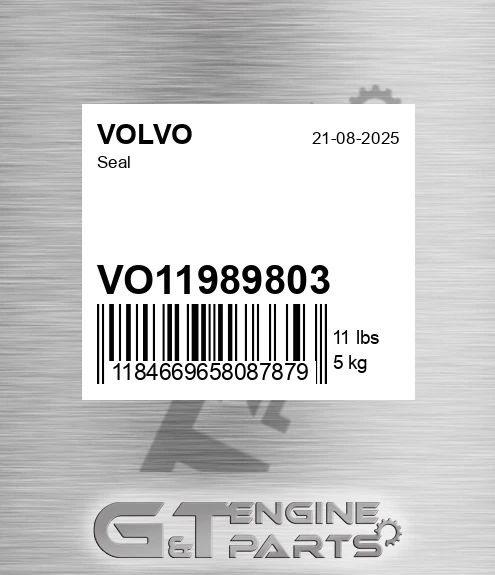 VO11989803 Seal for VOLVO
