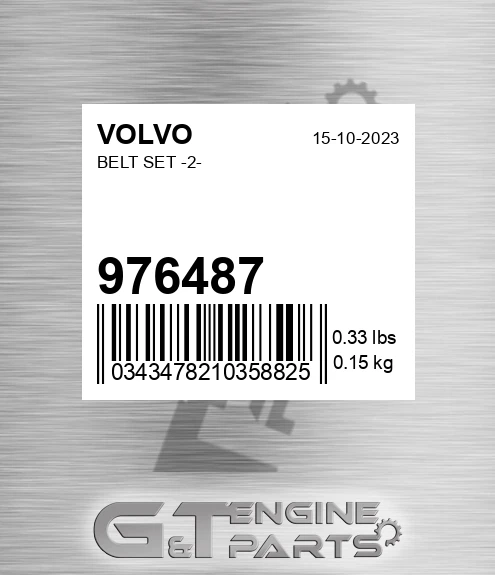 976487 VOLVO Belt Set -2-