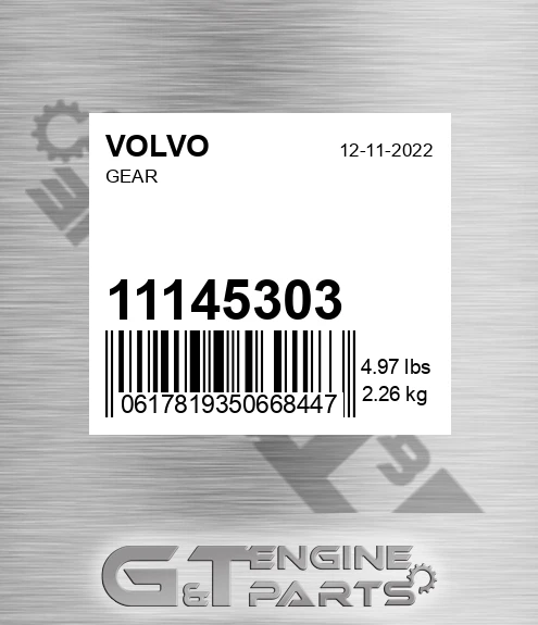11145303 Gear for VOLVO