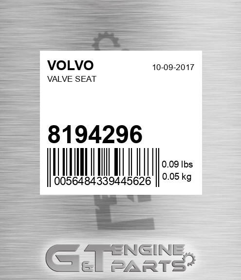 8194296 Valve Seat for VOLVO