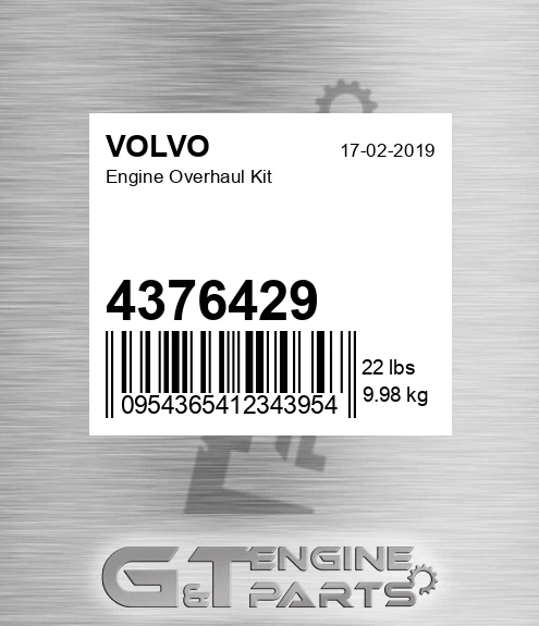 4376429 VOLVO Engine Overhaul Kit