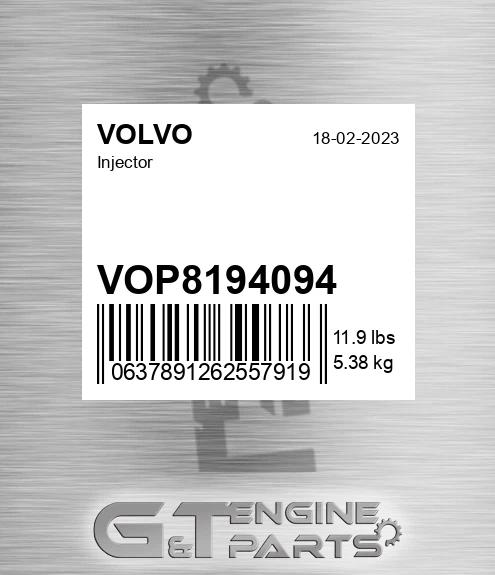 VOP8194094 Injector for VOLVO