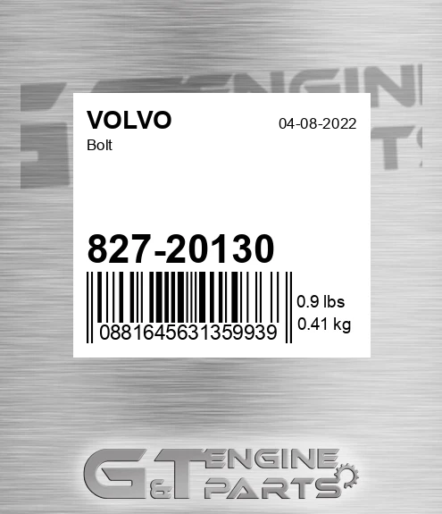 827-20130 Bolt