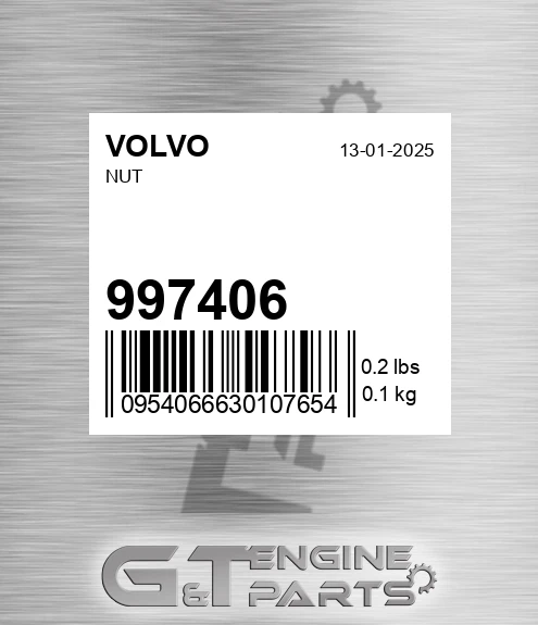 997406 Nut for VOLVO