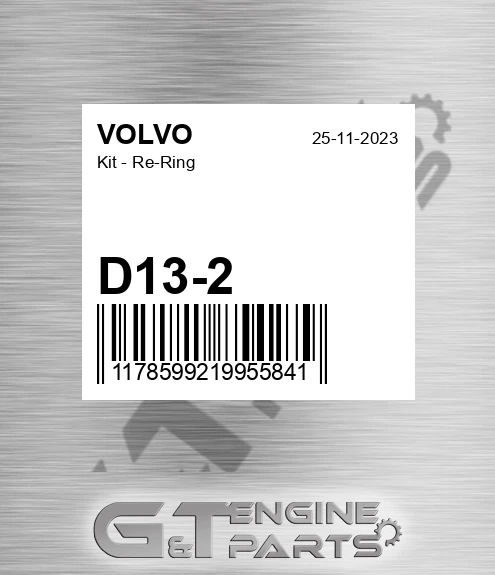 D13-2 Kit - Re-ring