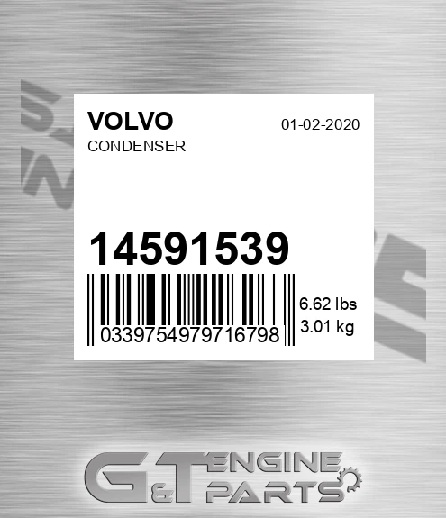 14591539 Condenser for VOLVO