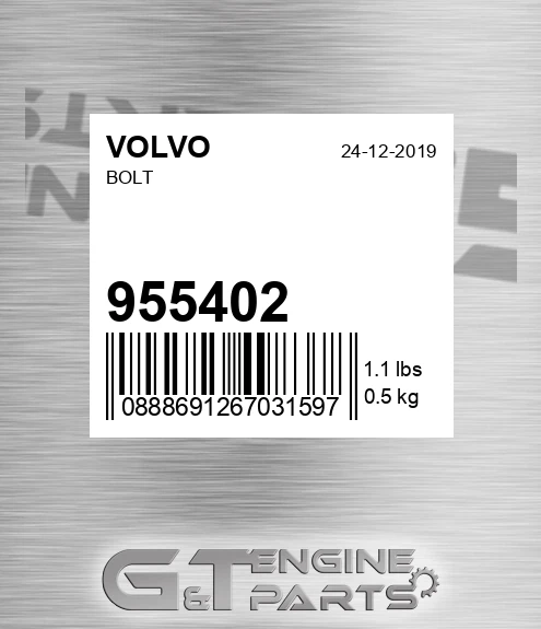 955402 Bolt for VOLVO