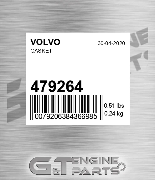 479264 Gasket for VOLVO