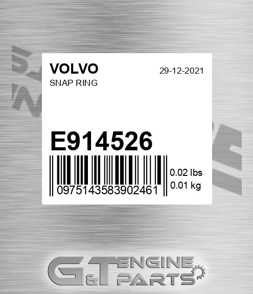 E914526 Snap Ring for VOLVO
