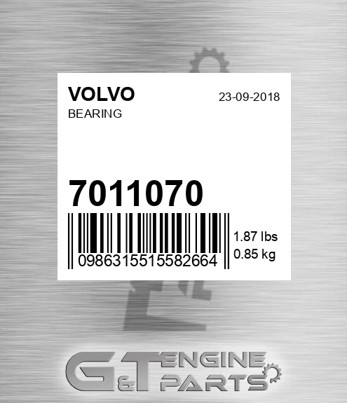 7011070 VOLVO Bearing