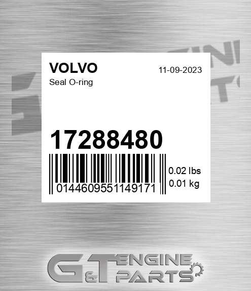 17288480 Seal O-ring