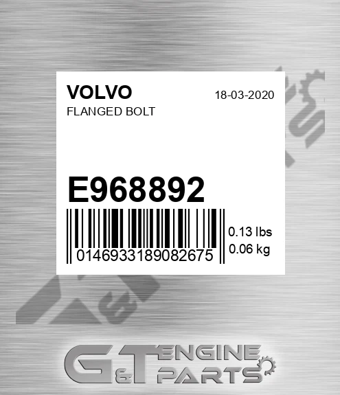 E968892 Flanged Bolt