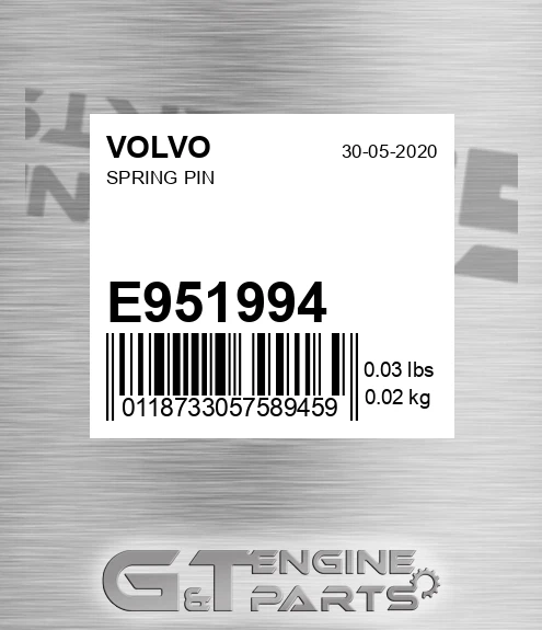 E951994 VOLVO Spring Pin