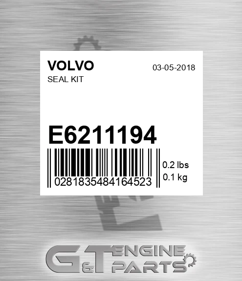 E6211194 Seal Kit for VOLVO