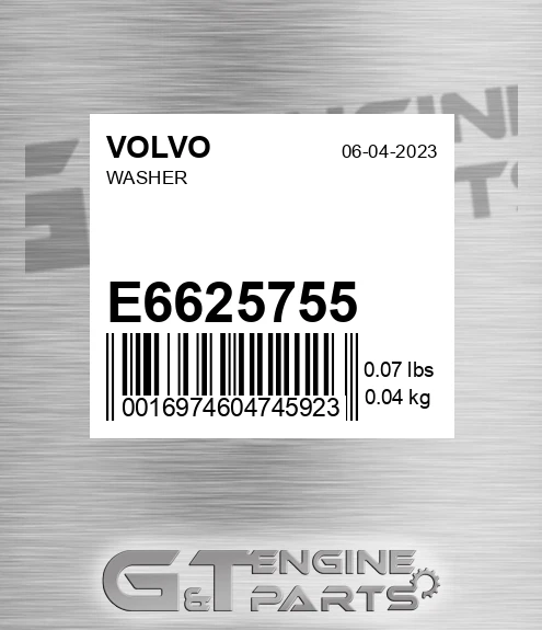 E6625755 Washer for VOLVO