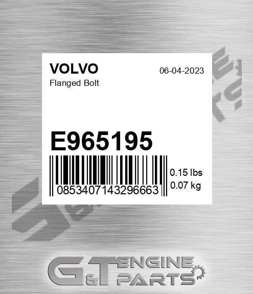 E965195 Flanged Bolt for VOLVO