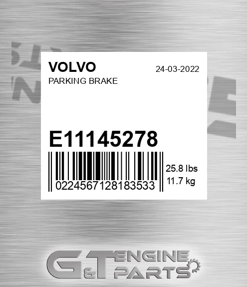 E11145278 Parking Brake for VOLVO