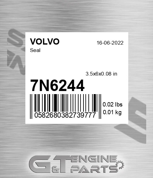 7N6244 VOLVO Seal
