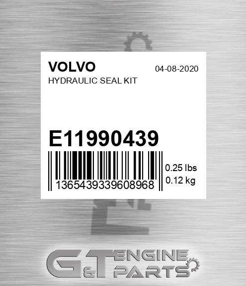 E11990439 Hydraulic Seal Kit for VOLVO