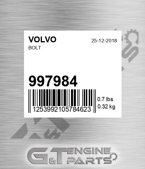 997984 Bolt