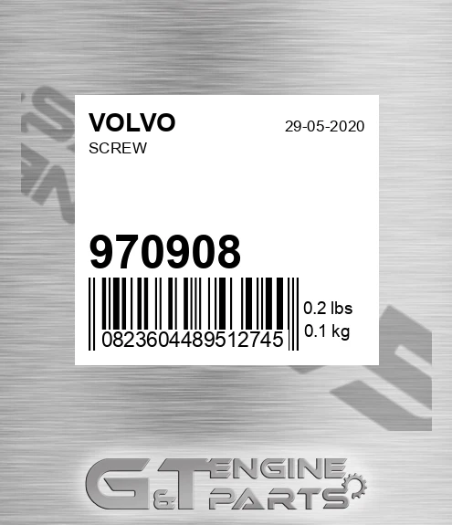 970908 Screw for VOLVO
