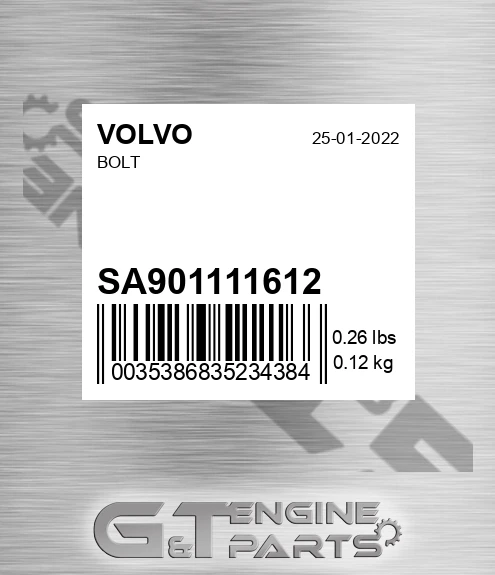 SA901111612 Bolt