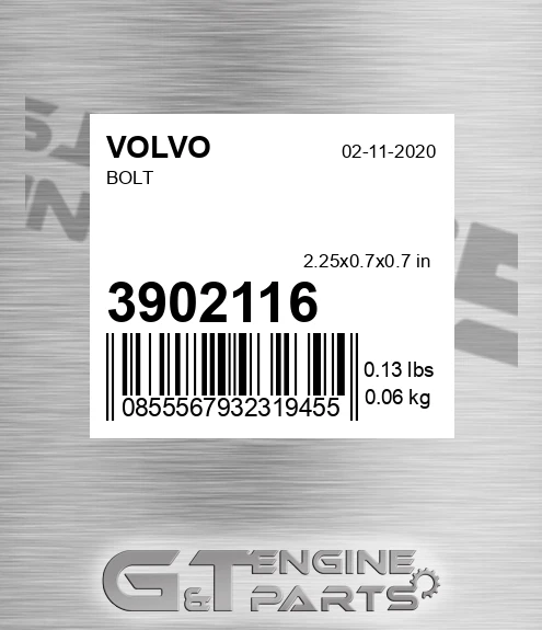 3902116 VOLVO Bolt