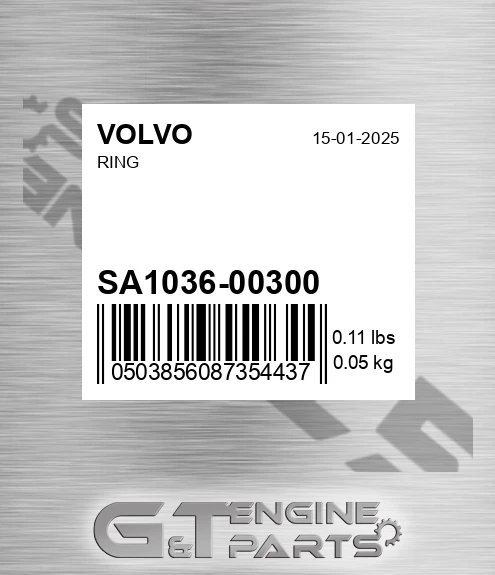 SA1036-00300 Ring for VOLVO