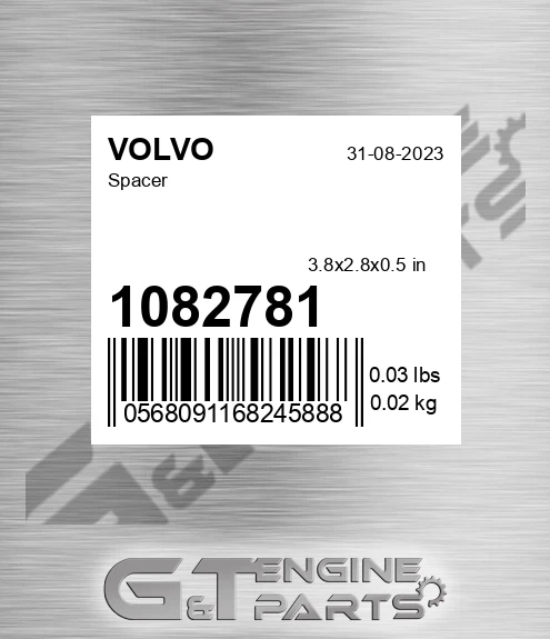 1082781 VOLVO Spacer