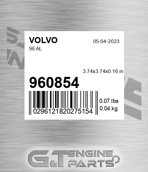 960854 VOLVO Seal