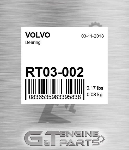 RT03-002 Bearing for VOLVO