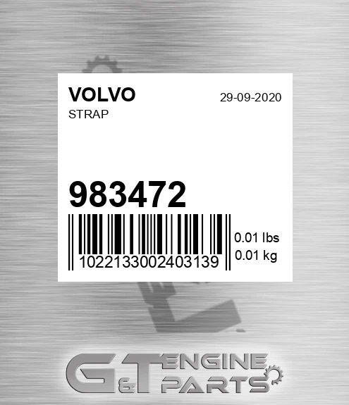 983472 Strap for VOLVO