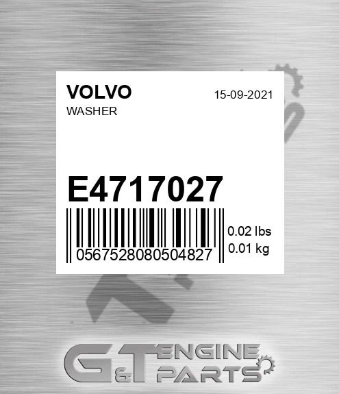 E4717027 VOLVO Washer