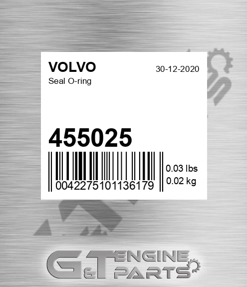 455025 Seal O-ring