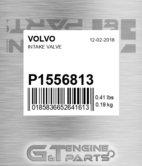 P1556813 Intake Valve for VOLVO