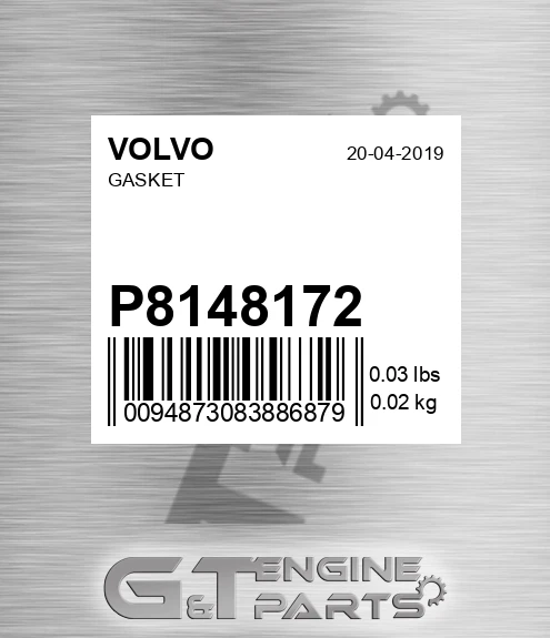 P8148172 Gasket for VOLVO