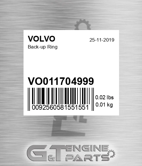 VO011704999 Back-up Ring for VOLVO