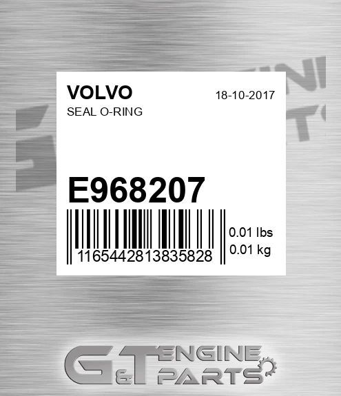 E968207 VOLVO Seal O-ring