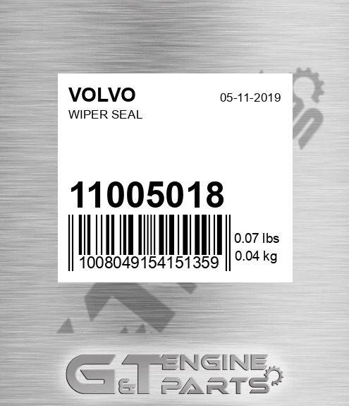 11005018 Wiper Seal