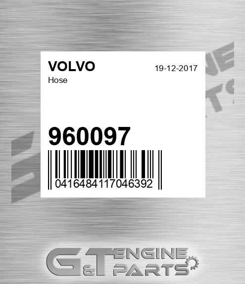960097 VOLVO Hose