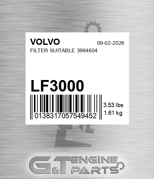 LF3000 Filter Suitable 3964604