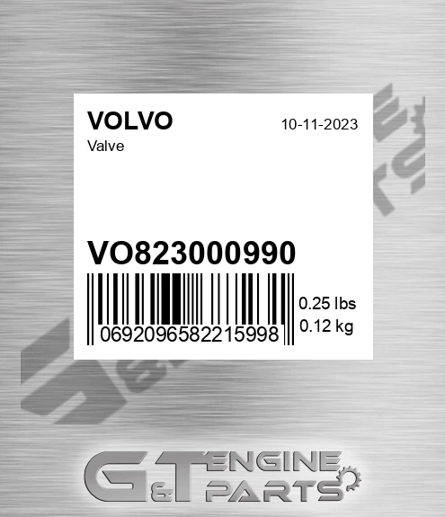 VO8230-00990 Valve for VOLVO