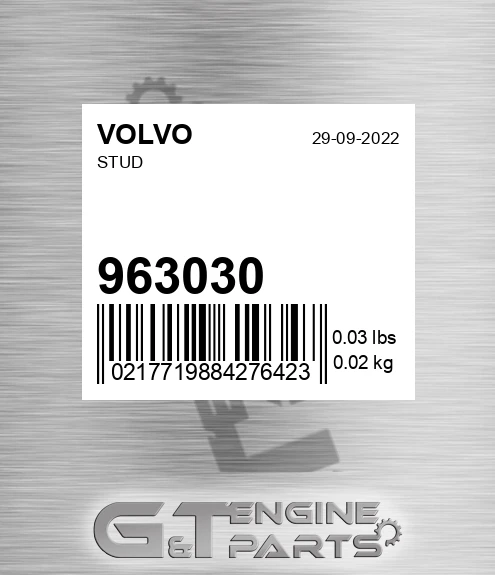 963030 Stud for VOLVO