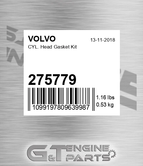 275779 VOLVO Cyl. Head Gasket Kit