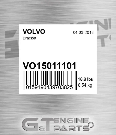 VO15011101 Bracket for VOLVO