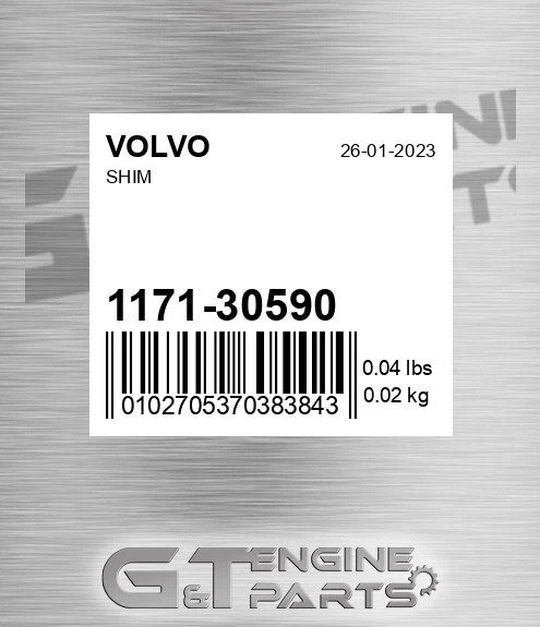 1171-30590 Shim for VOLVO