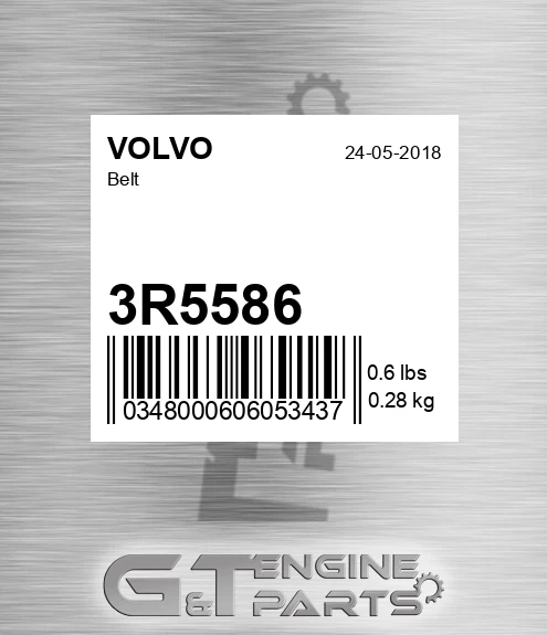3R5586 Belt for VOLVO