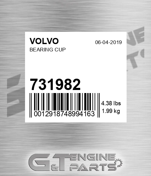 731982 VOLVO Bearing Cup